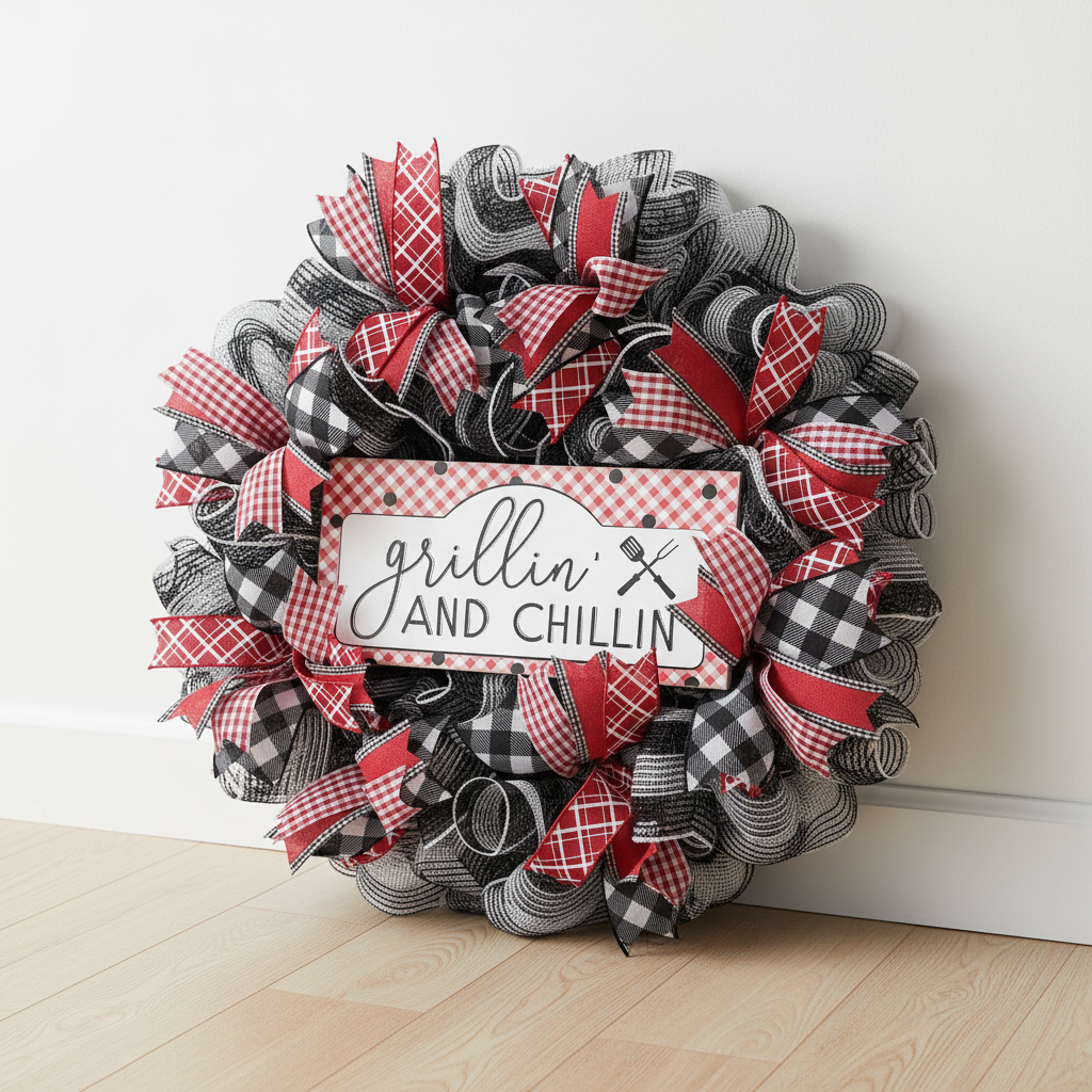 Summer BBQ wreath